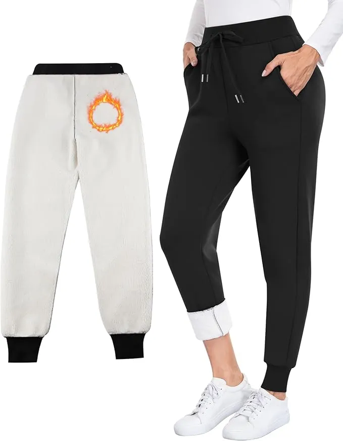 CHRLEISURE Thermal Winter Pants For Cold Weather